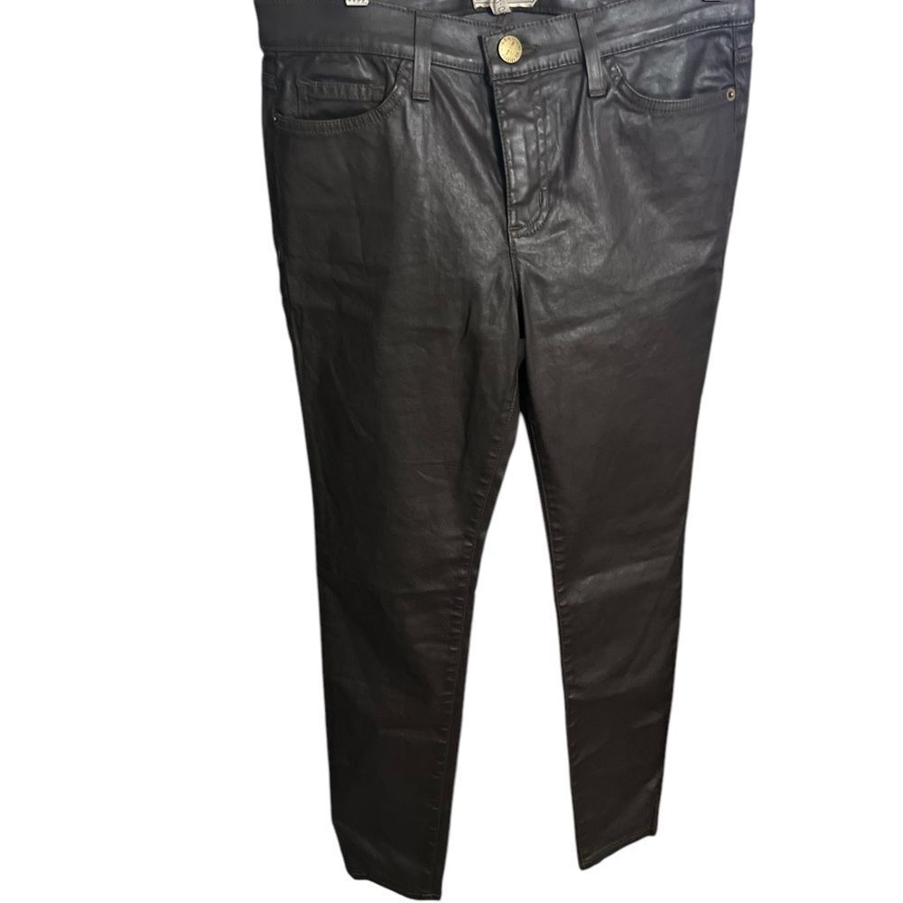 Current/Elliott Coated gray brown ankle skinny jeans 30 mid to low rise - Picture 2 of 14